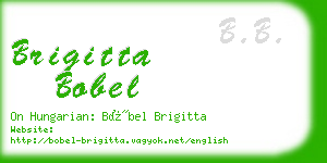 brigitta bobel business card